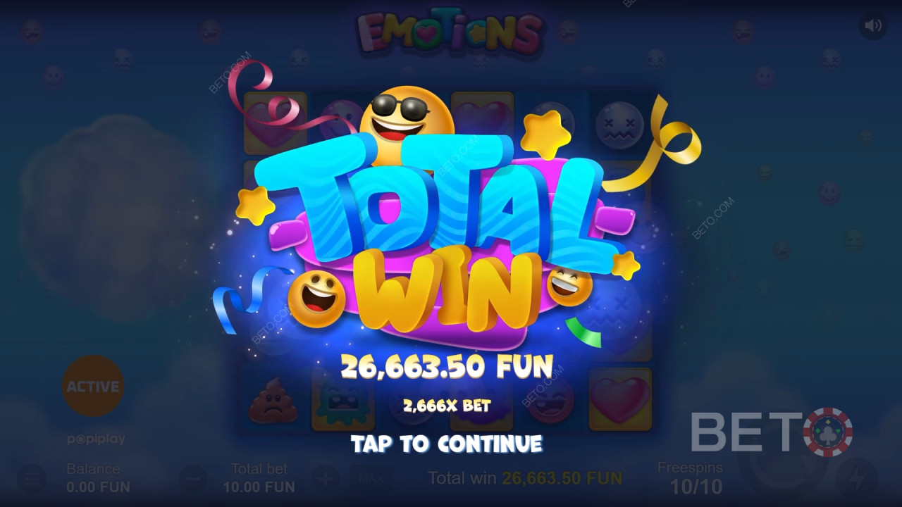 Wygraj 15 000x swój zakład w slocie Emotions online!