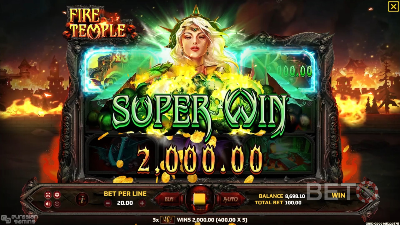 Recenzja Fire Temple od BETO Slots