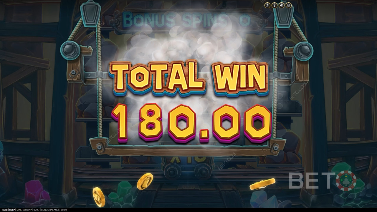 Wygraj 2,484x swój zakład w slocie Mine Blown online!
