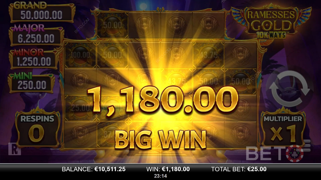 Recenzja Ramesses Gold 10K Ways od BETO Slots