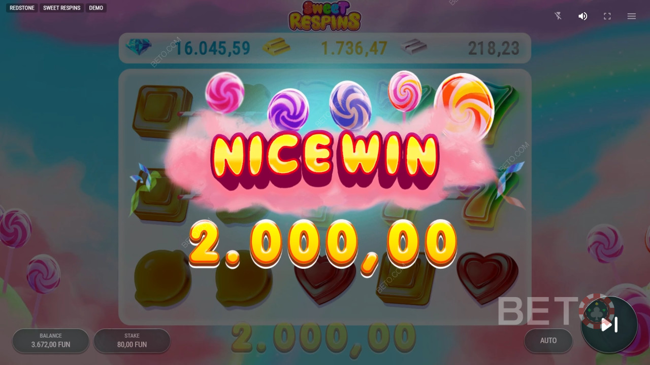 Recenzja Sweet Respins od BETO Slots