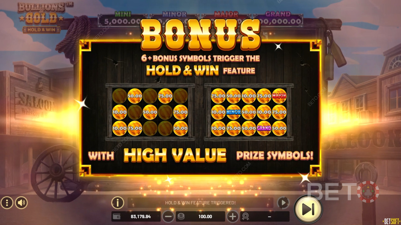 Funkcje bonusowe wyjaśnione w Bullions of Gold przez Betsoft
