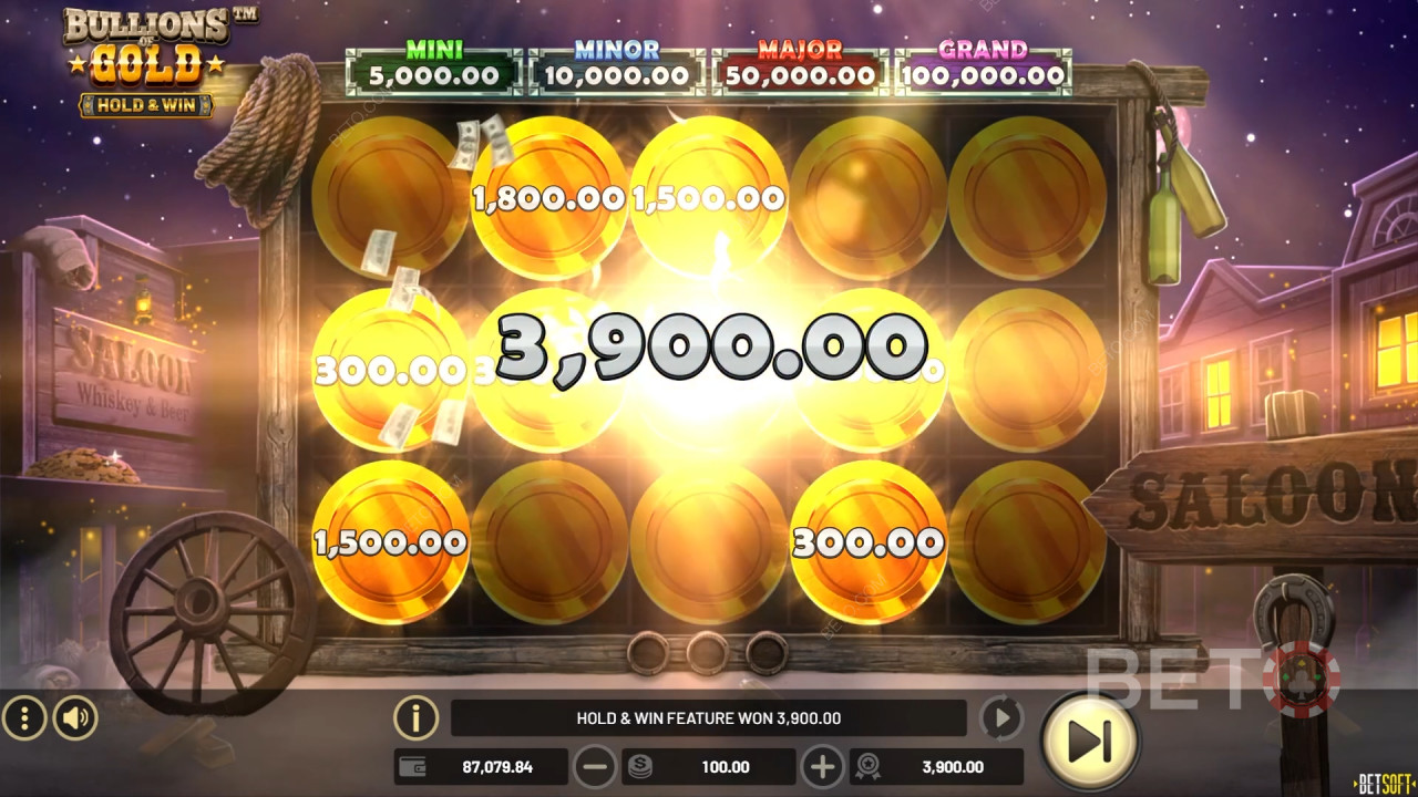 Wygraj 5 000x swój zakład w slocie online Bullions of Gold!