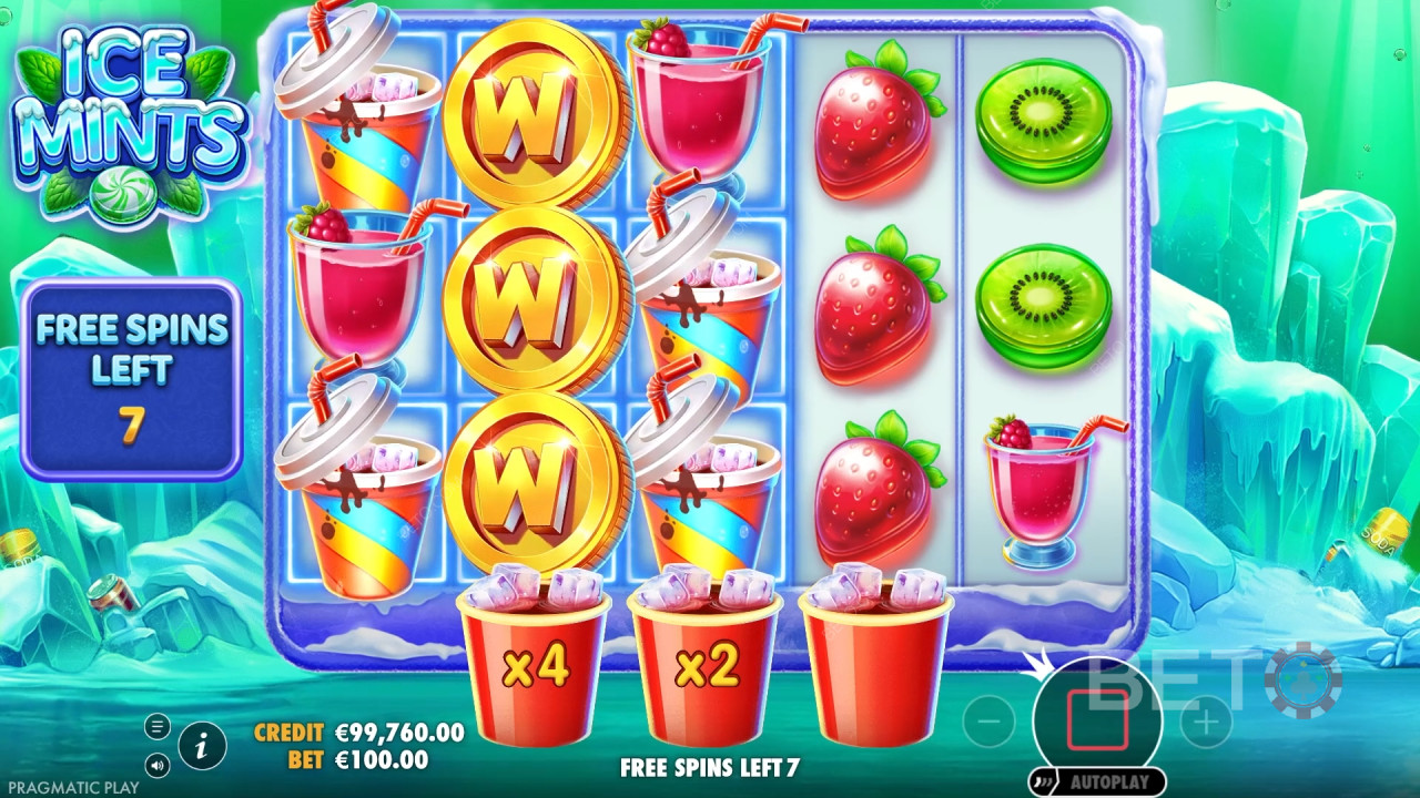 Funkcje bonusowe wyjaśnione w Ice Mints przez Pragmatic Play