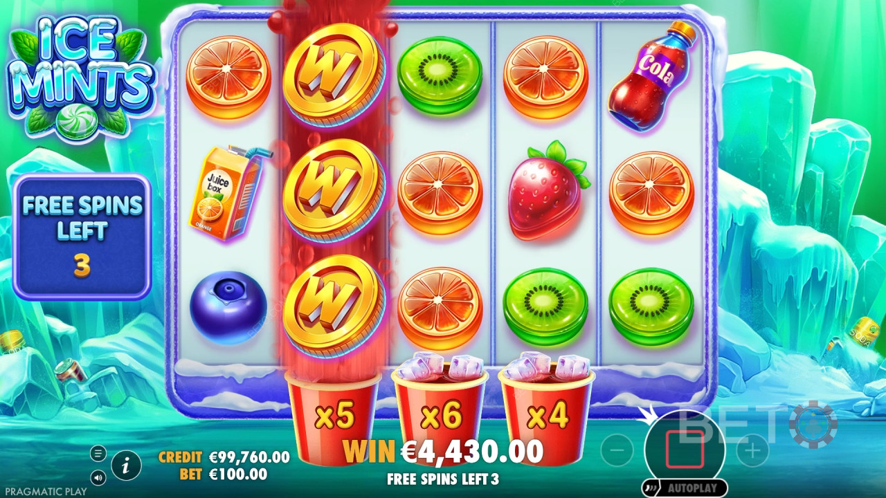 Wygraj 10 000x swój zakład na slocie Ice Mints online!
