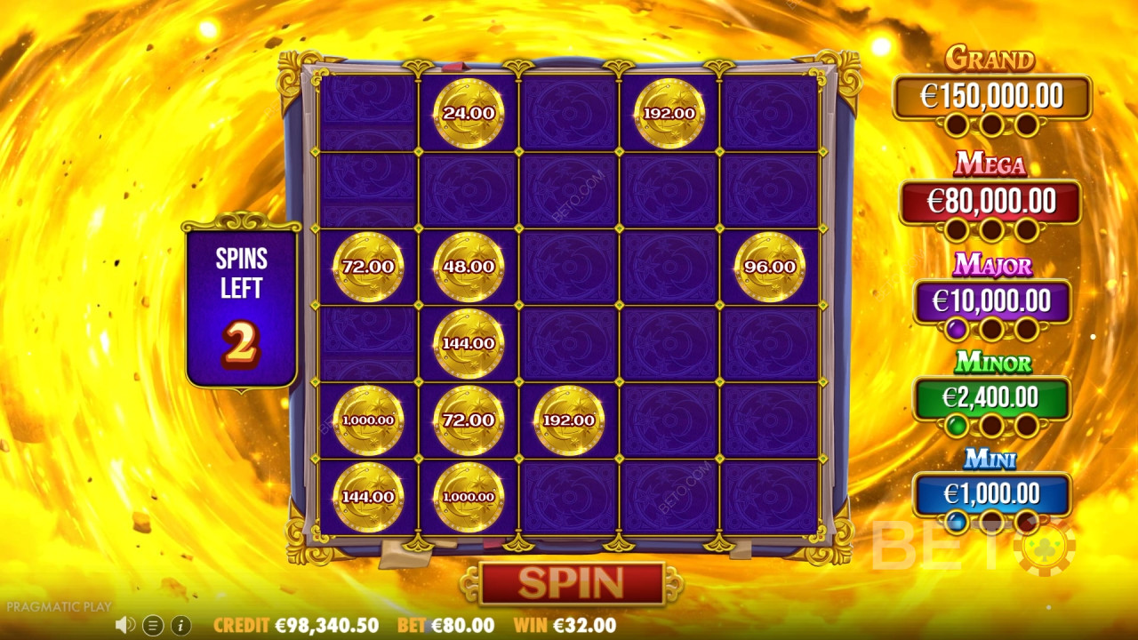 Funkcje bonusowe wyjaśnione w Spellmaster przez Pragmatic Play
