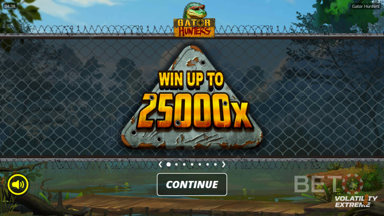 Wygraj 25 000-krotność swojego zakładu w grze Gator Hunters!