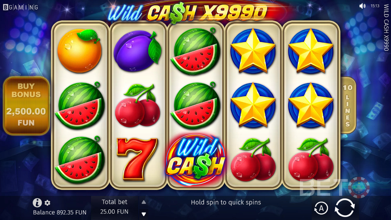 Slot Wild Cash x9990 przypomni ci klasyczne sloty