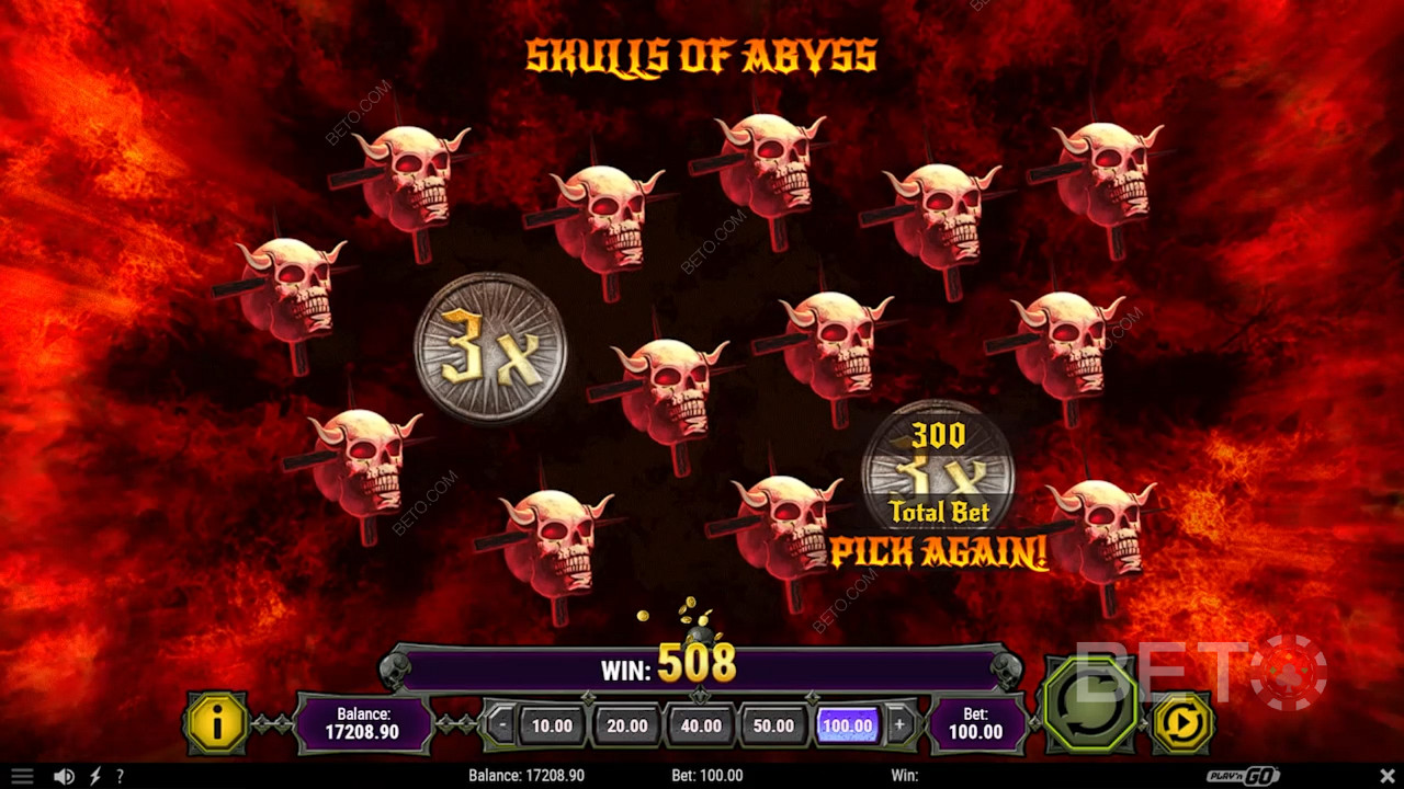 Wybieraj czaszki w trybie Skulls of Abyss, aby wygrywać nagrody pieniężne i mnożniki do x20.