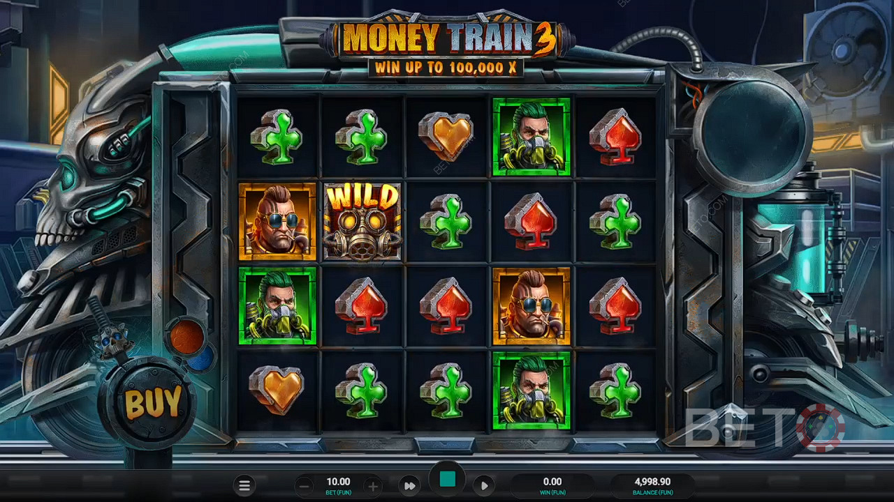 Wsiądź do Money Train i wygraj duże pieniądze w automacie online Money Train 3