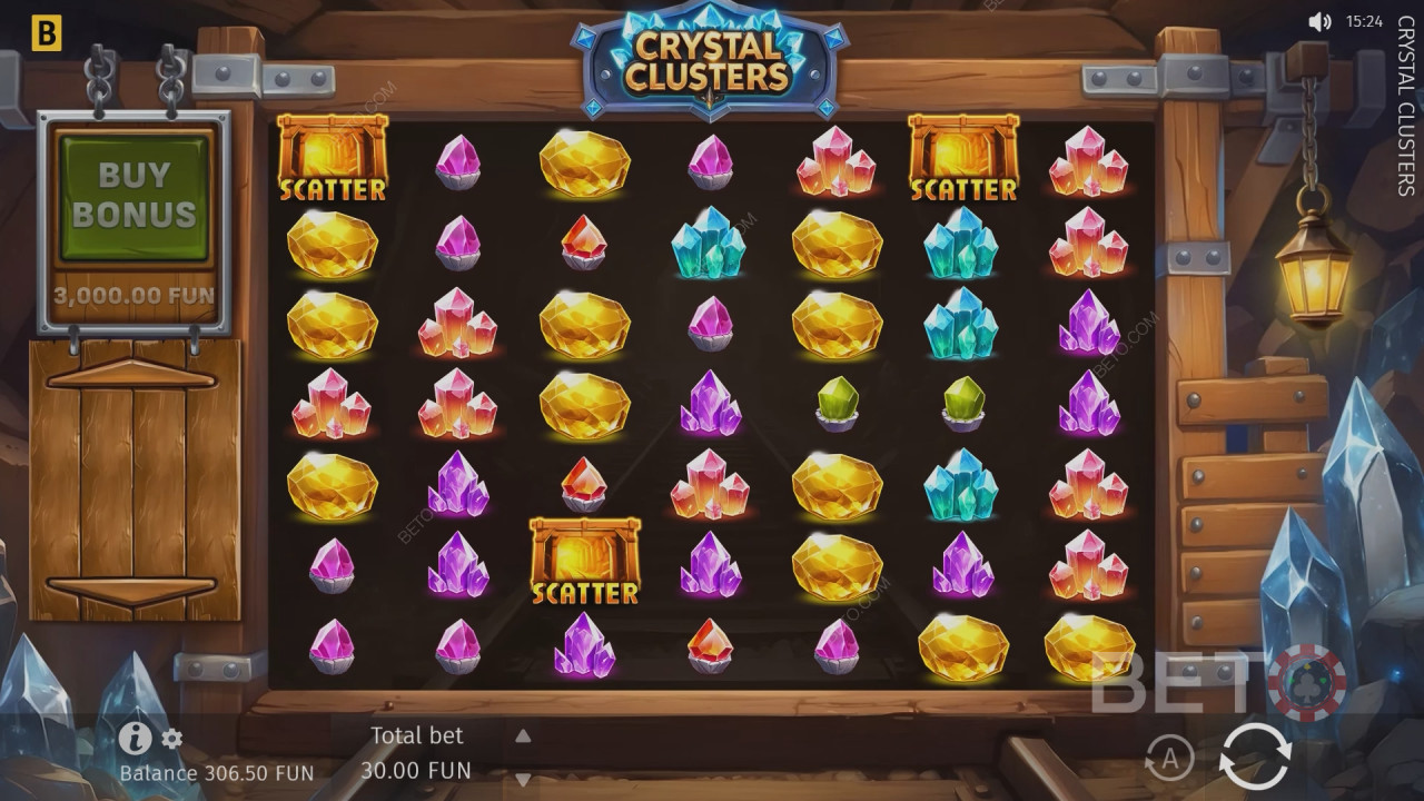 Recenzja gry „Crystal Clusters” autorstwa BETO Slots