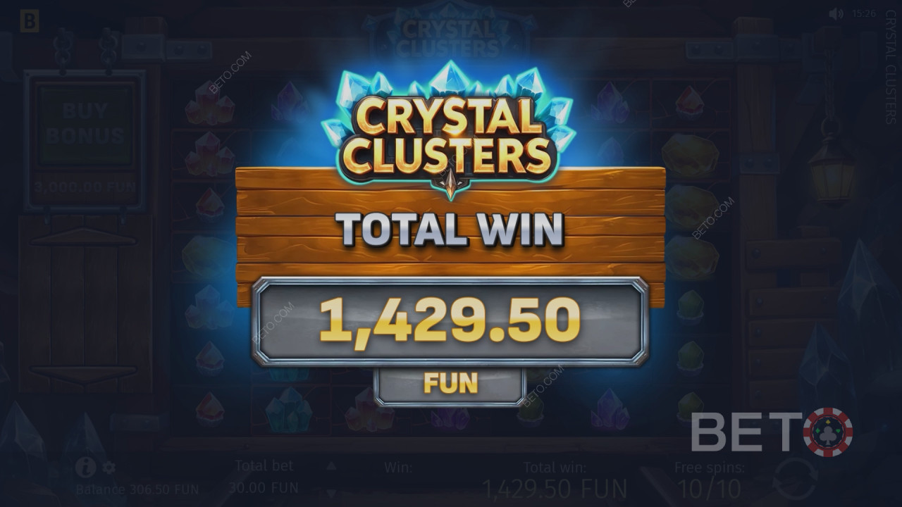 Wygraj 5 000-krotność swojego zakładu w automacie online „Crystal Clusters”!