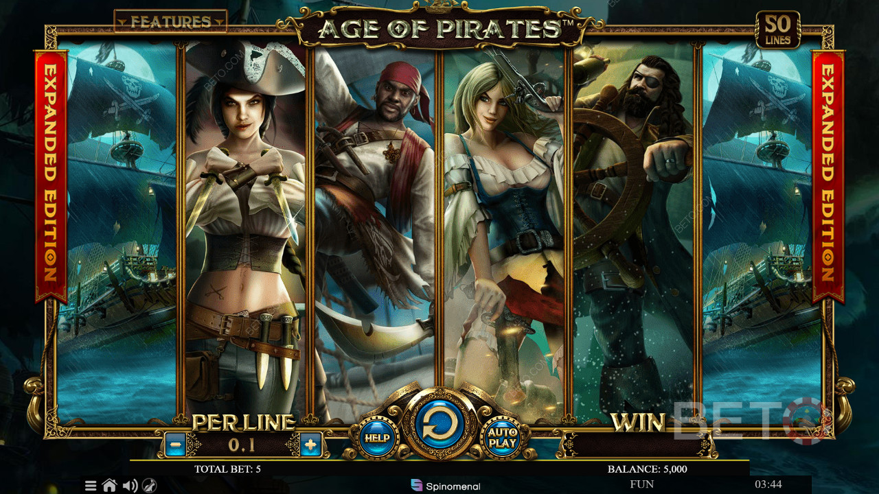 Recenzja rozszerzonej edycji Age Of Pirates od BETO Slots