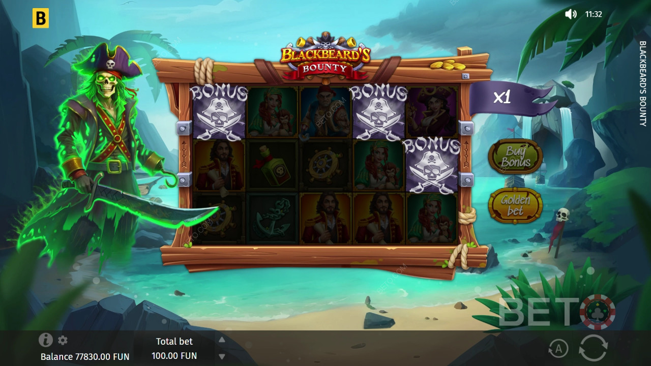 Recenzja gry „Blackbeard’s Bounty” autorstwa BETO Slots