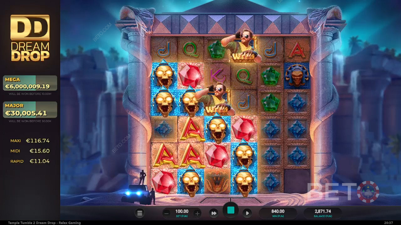 Recenzja Temple Tumble 2 od BETO Slots