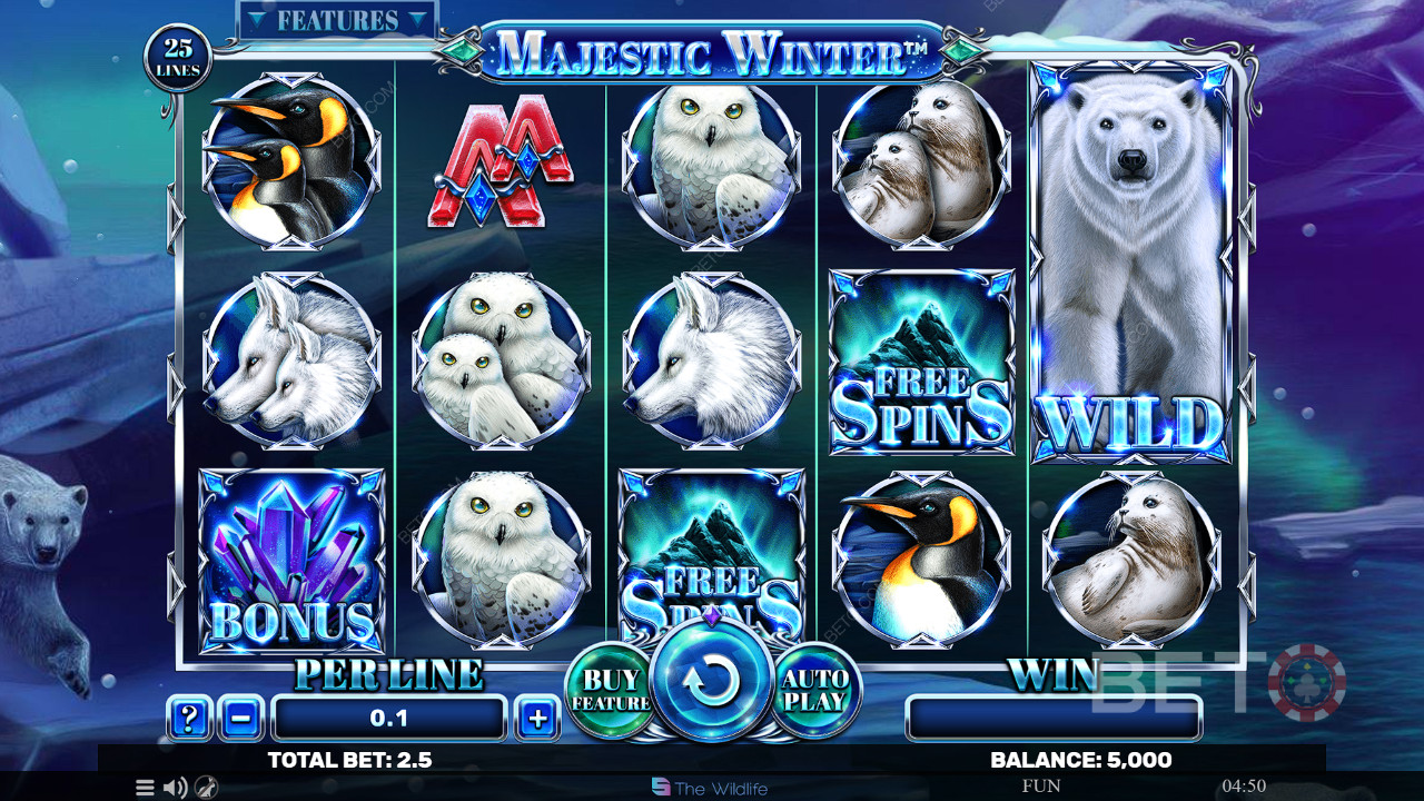 Recenzja Majestic Winter od BETO Slots