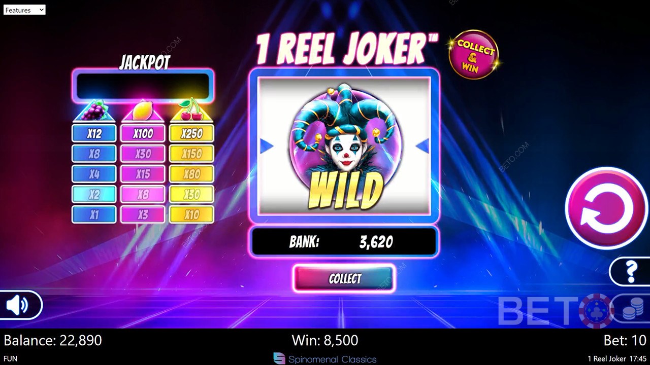 Recenzja 1 Reel Joker od BETO Slots