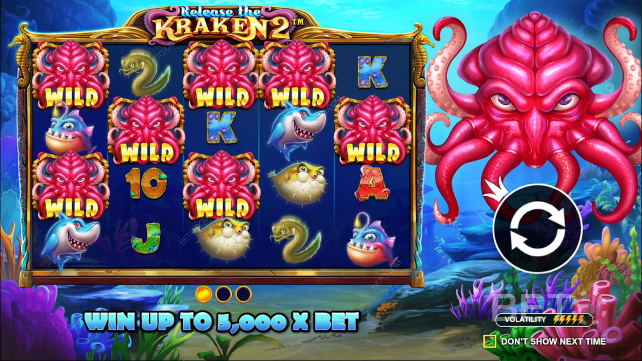 Ciesz się losowymi bonusami na automacie Release the Kraken 2