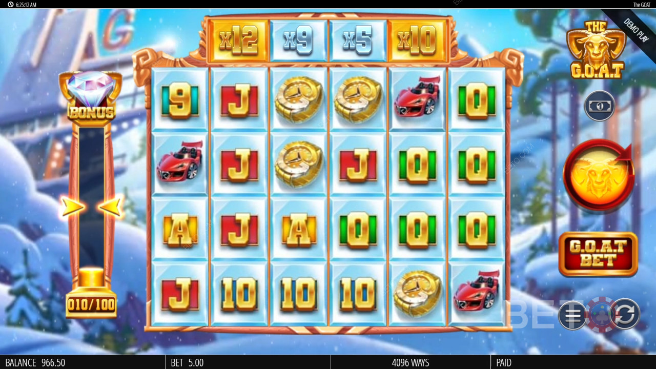 Recenzja G.O.A.T od BETO Slots