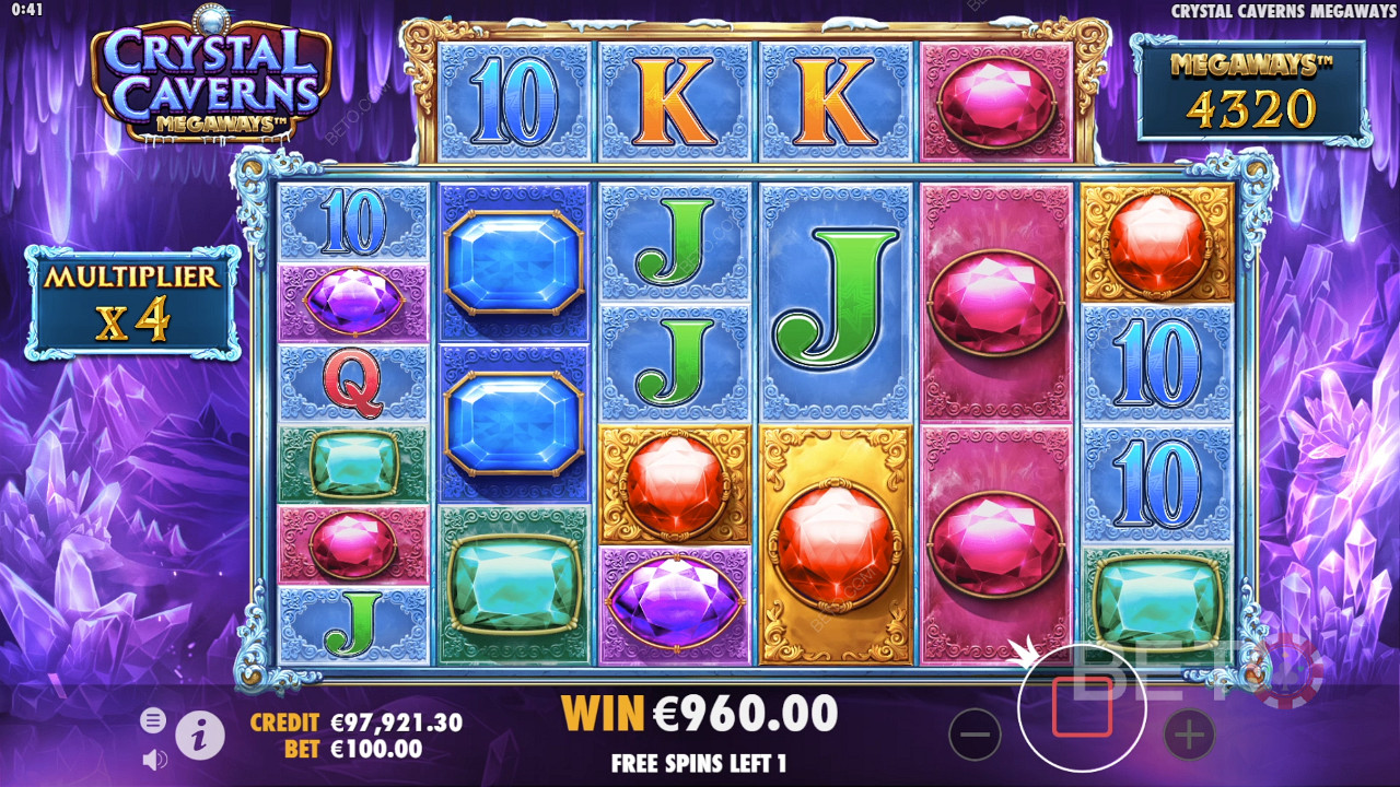 Recenzja Crystal Cavern Megaways od BETO Slots