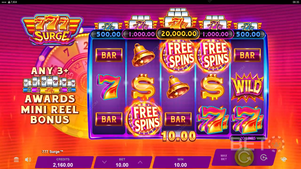 Recenzja 777 Surge od BETO Slots