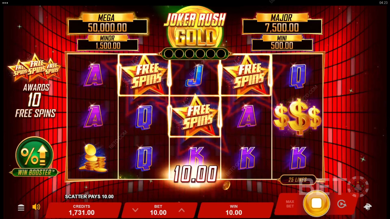 Recenzja Joker Rush Gold od BETO Slots