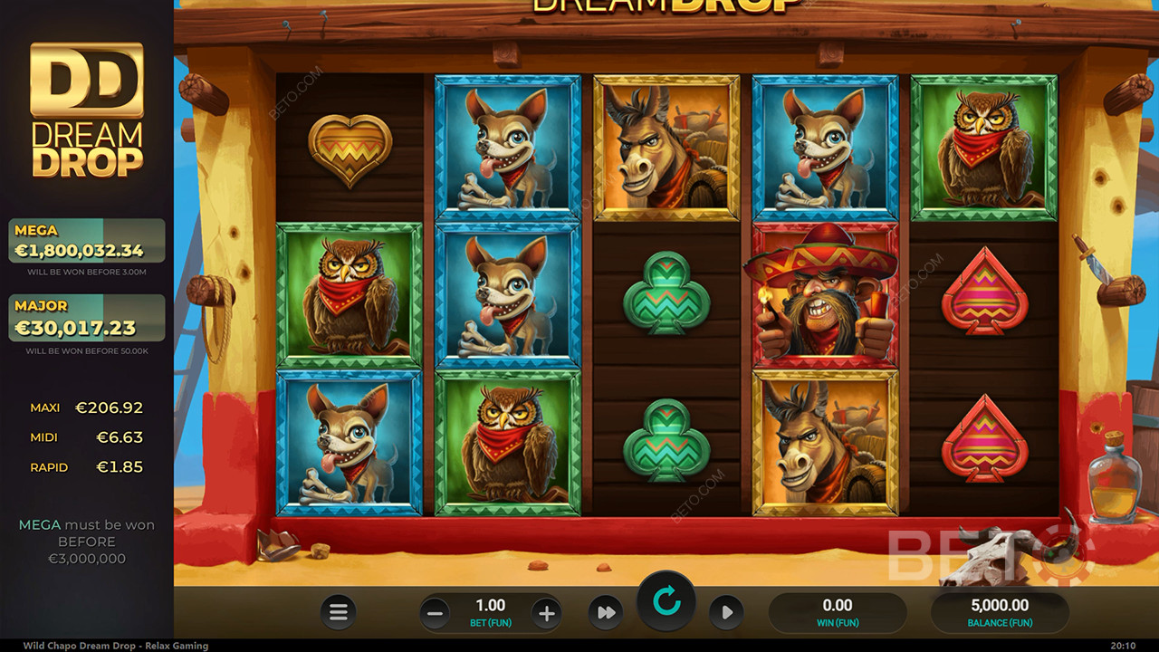 Recenzja Wild Chapo Dream Drop od BETO Slots
