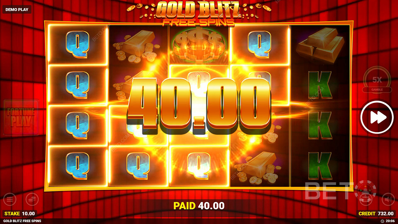 Wygraj 50 000x swój zakład na slocie z darmowymi spinami Gold Blitz!