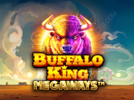 Wypróbuj darmowe 5-bębnowe gry demo na slotach na BETO z Buffalo King Megaways.