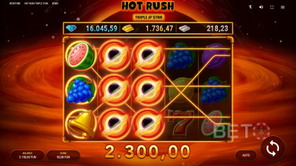 Automat Hot Rush Triple Star - Darmowa gra i recenzje (2025)