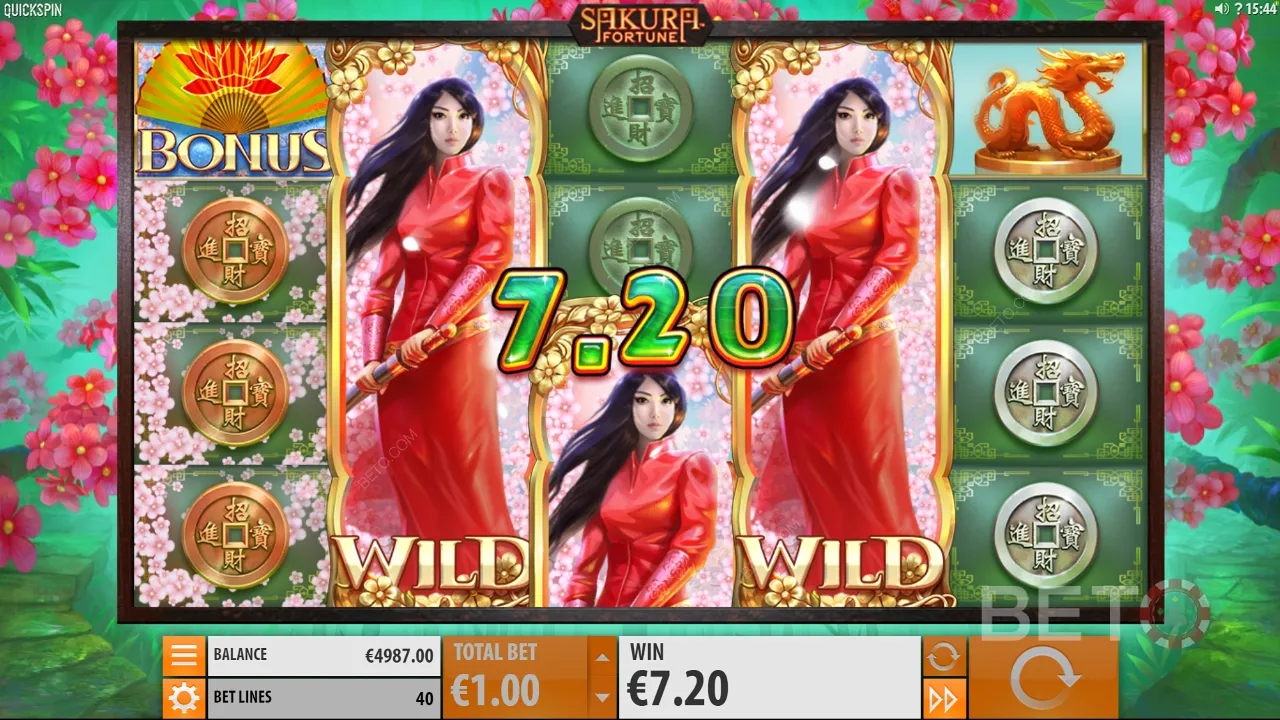Gra w slot Sakura Fortune