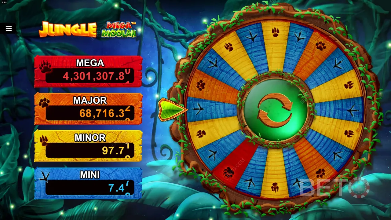 Gra w slot Jungle Mega Moolah - Zdobądź progresywnego jackpota Jungle Mega Moolah